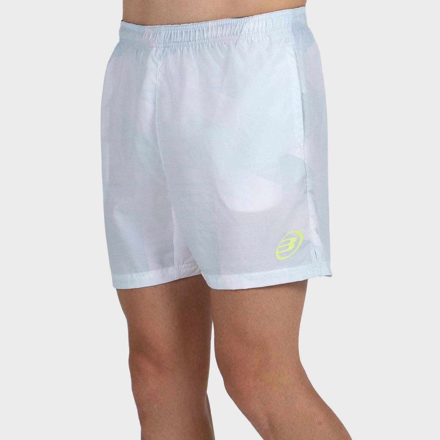tienda de padel Madrid, tienda de padel online, tienda de padel españa, tienda de padel en linea, SHORT BULLPADEL LLENO BLANCO