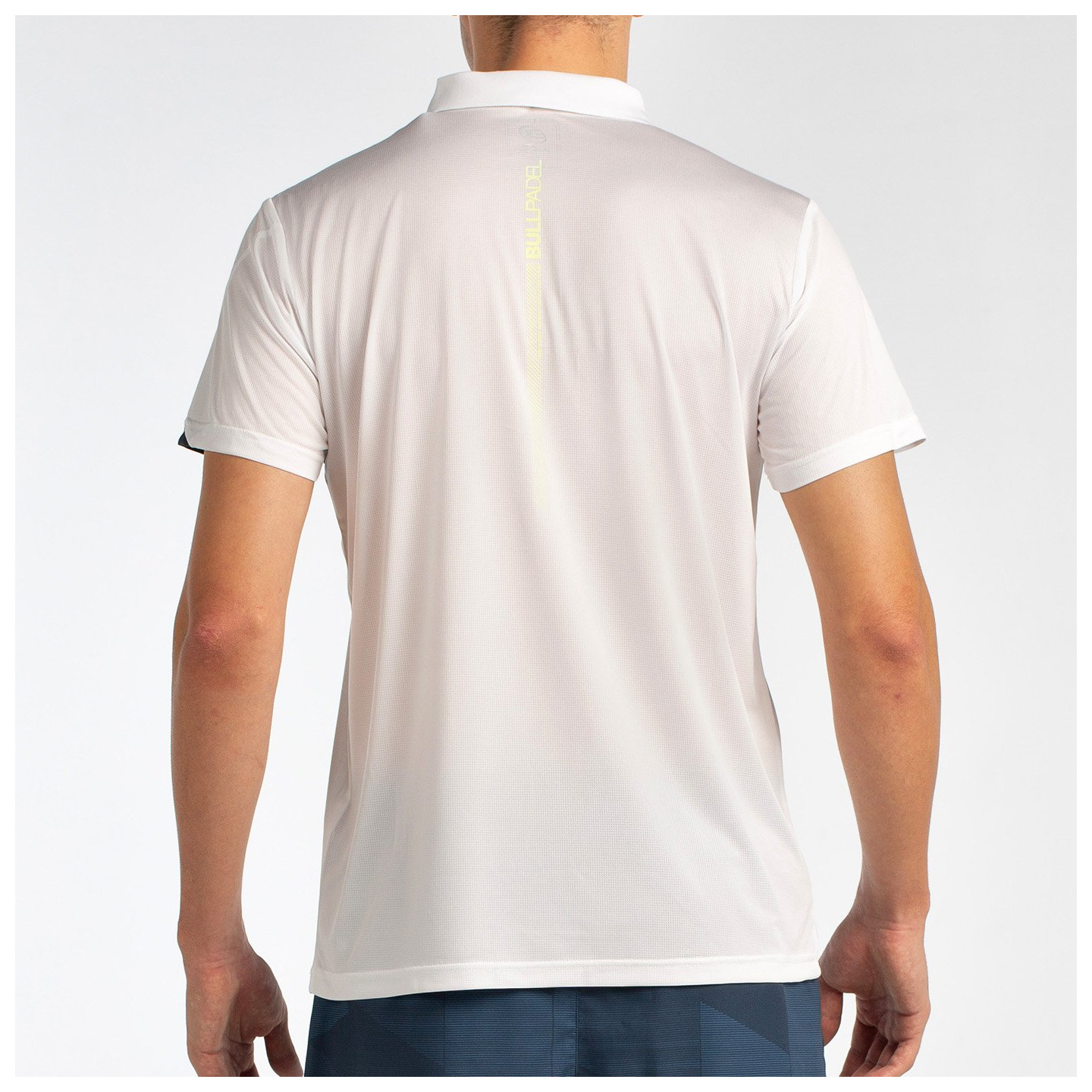 tienda de padel Madrid, tienda de padel online, tienda de padel españa, tienda de padel en linea, POLO BULLPADEL LUCIR BLANCO