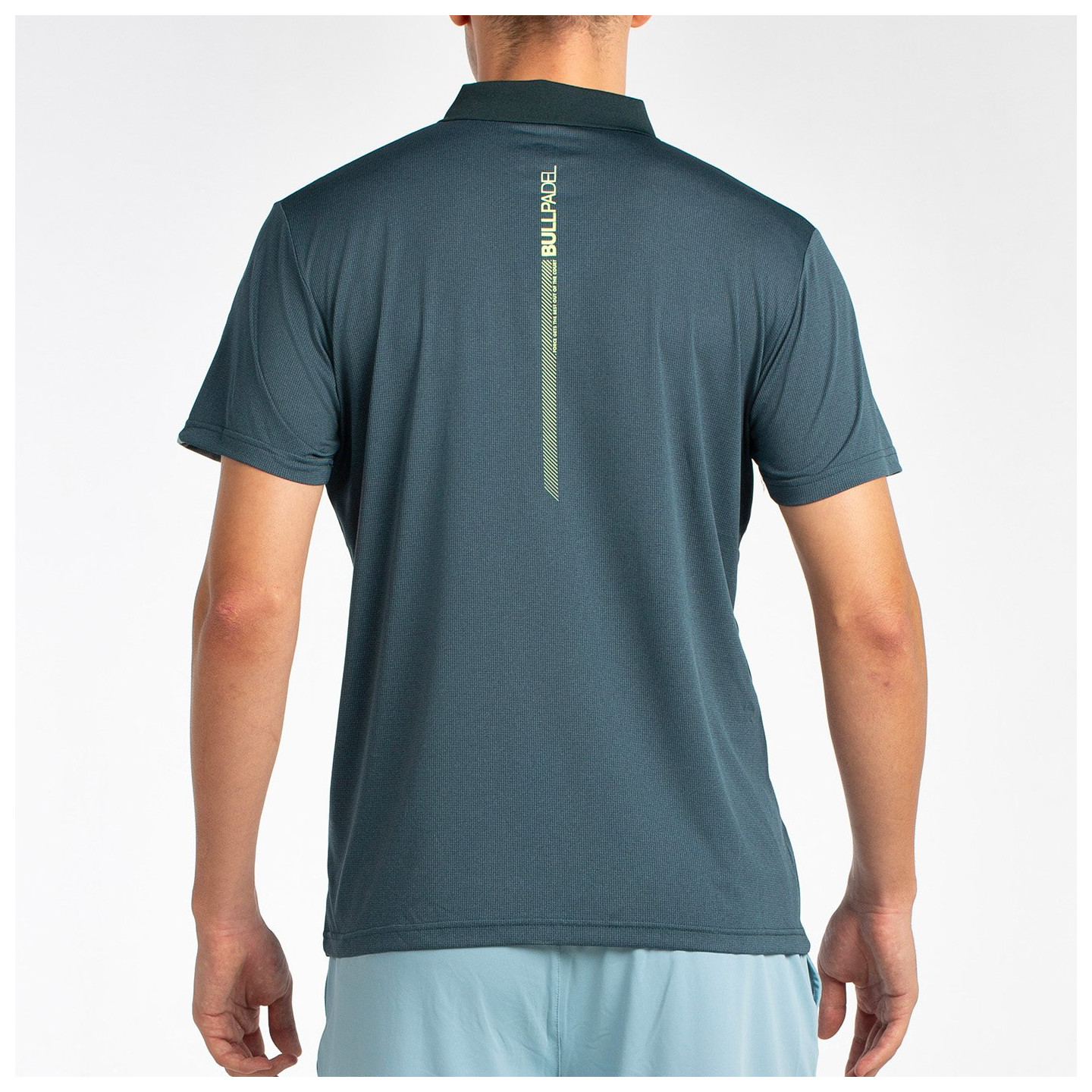 tienda de padel Madrid, tienda de padel online, tienda de padel españa, tienda de padel en linea, POLO BULLPADEL LUCIR VERDE OSC