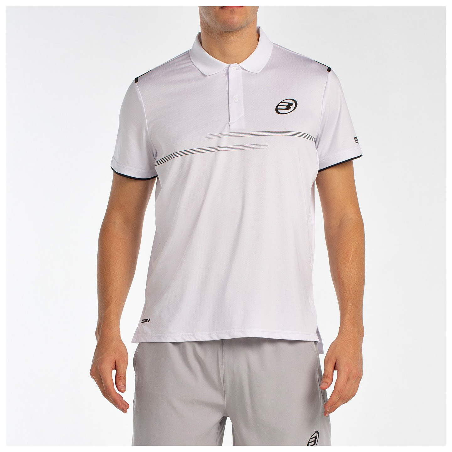 BULLPADEL MENKAR WHITE POLO SHIRT
