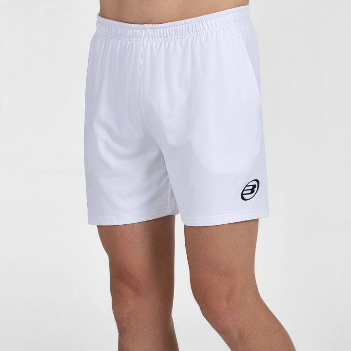 tienda de padel Madrid, tienda de padel online, tienda de padel españa, tienda de padel en linea, SHORT BULLPADEL MONFOR BLANCO