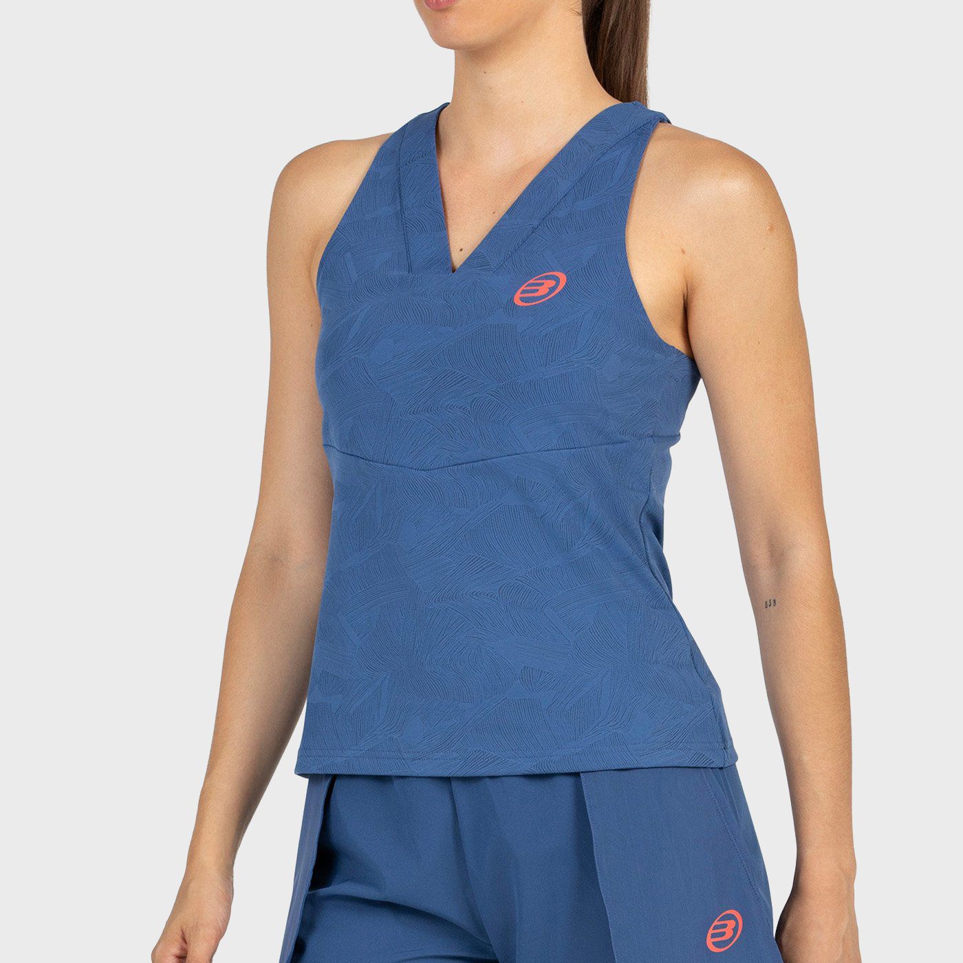 T-SHIRT BULLPADEL CORTEGA BLU OMBRETTO
