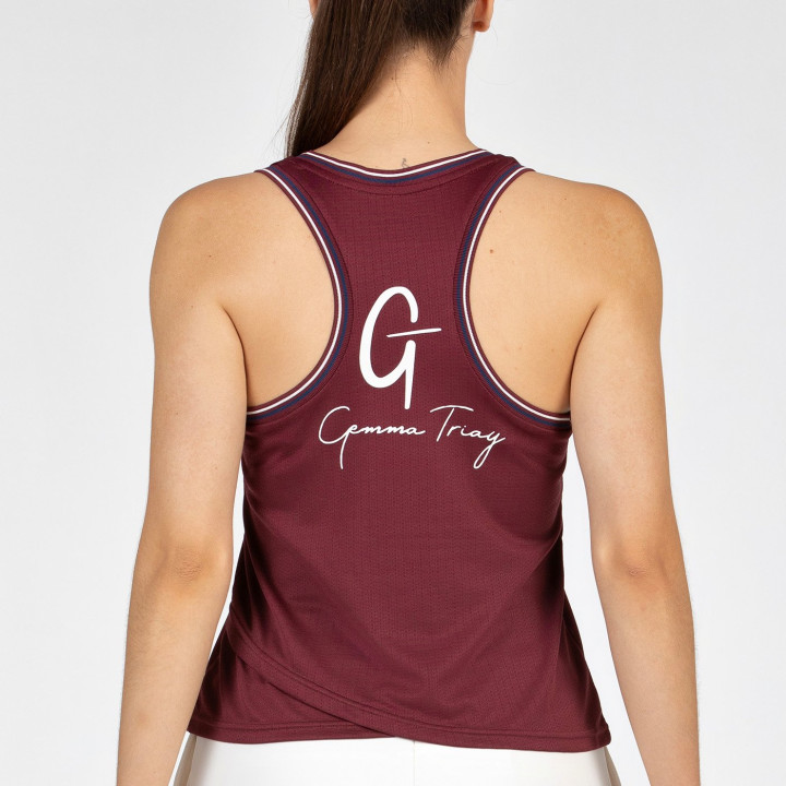 CAMISETA BULLPADEL GEMMA 25I VINO BURDEOS