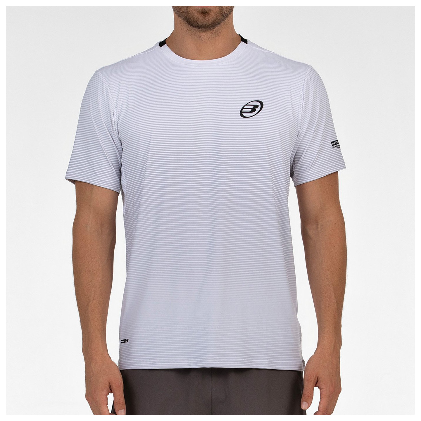 tienda de padel Madrid, tienda de padel online, tienda de padel españa, tienda de padel en linea, CAMISETA BULLPADEL MUSICA BLAN