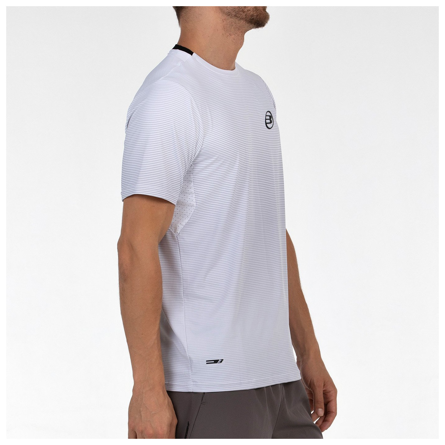 tienda de padel Madrid, tienda de padel online, tienda de padel españa, tienda de padel en linea, CAMISETA BULLPADEL MUSICA BLAN