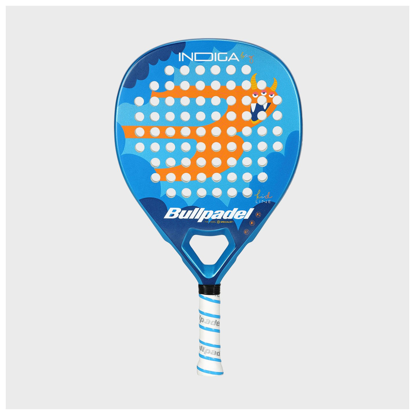 tienda de padel Madrid, tienda de padel online, tienda de padel españa, tienda de padel en linea, PALA BULLPADEL INDIGA BOY 26