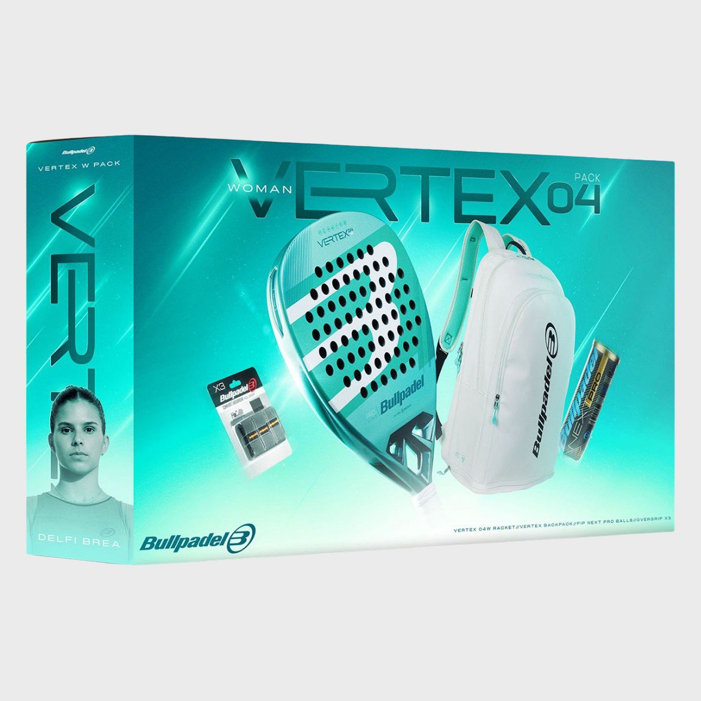 tienda de padel Madrid, tienda de padel online, tienda de padel españa, tienda de padel en linea, PACK BULLPADEL VERTEX04 WOMAN 