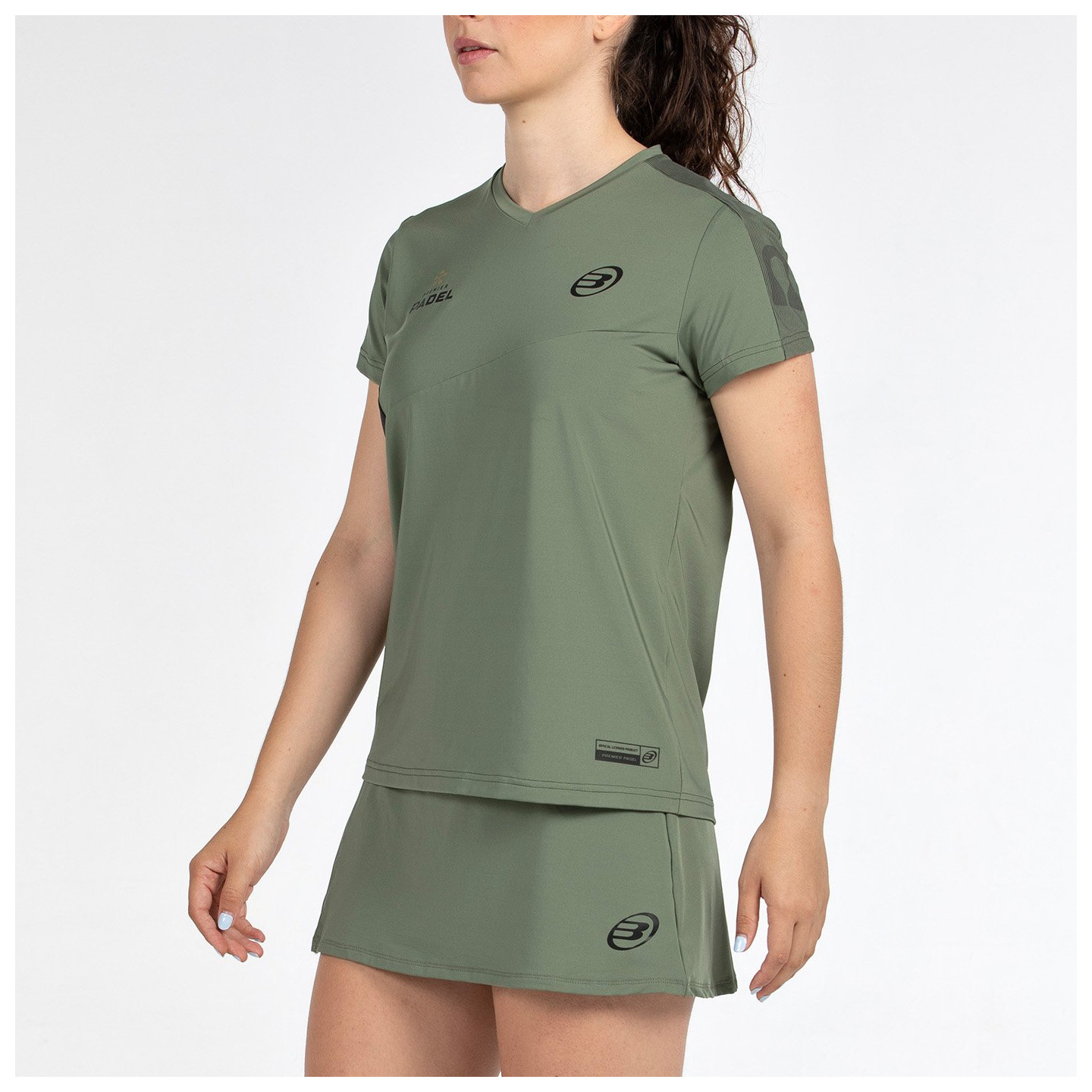 tienda de padel Madrid, tienda de padel online, tienda de padel españa, tienda de padel en linea, CAMISETA BULLPADEL PAMPAN KAKI