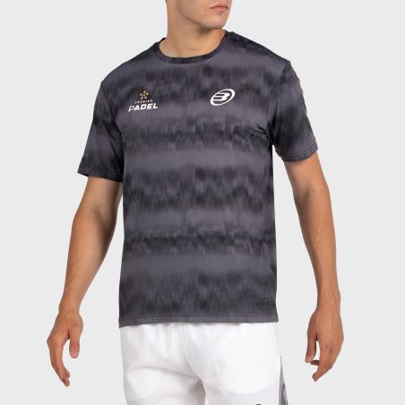 tienda de padel Madrid, tienda de padel online, tienda de padel españa, tienda de padel en linea, CAMISETA BULLPADEL PASCO NEGRO