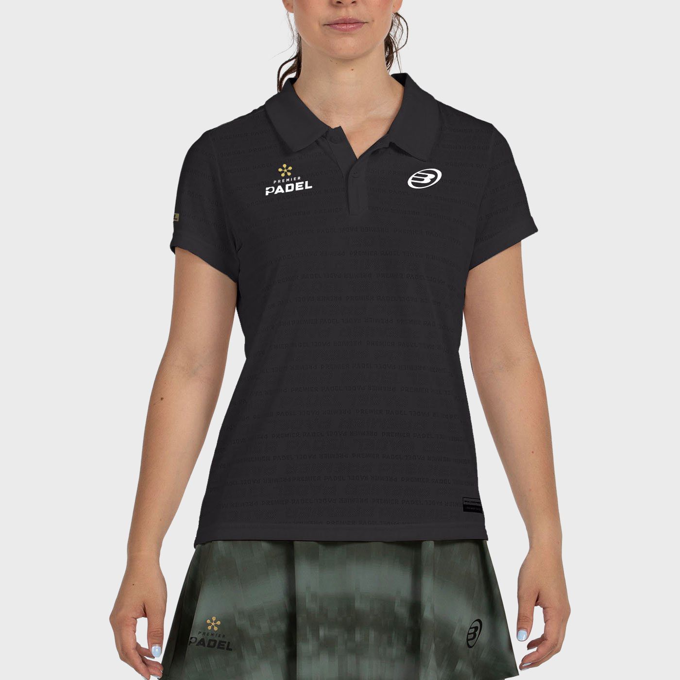 tienda de padel Madrid, tienda de padel online, tienda de padel españa, tienda de padel en linea, POLO BULLPADEL PAYERNE NEGRO