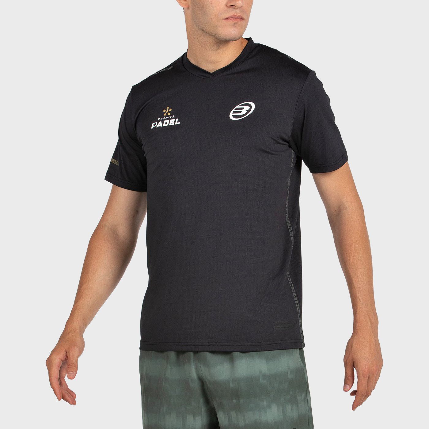 tienda de padel Madrid, tienda de padel online, tienda de padel españa, tienda de padel en linea, CAMISETA BULLPADEL PERICO NEGR