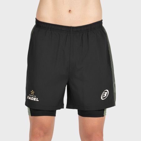 tienda de padel Madrid, tienda de padel online, tienda de padel españa, tienda de padel en linea, SHORT BULLPADEL PINGU NEGRO