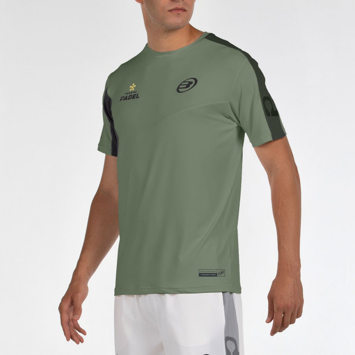 tienda de padel Madrid, tienda de padel online, tienda de padel españa, tienda de padel en linea, CAMISETA BULLPADEL POCATE KAKI