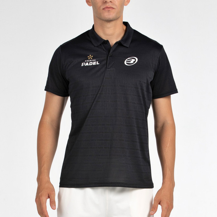POLO-SHIRT BULLPADEL POMPIER BLACK