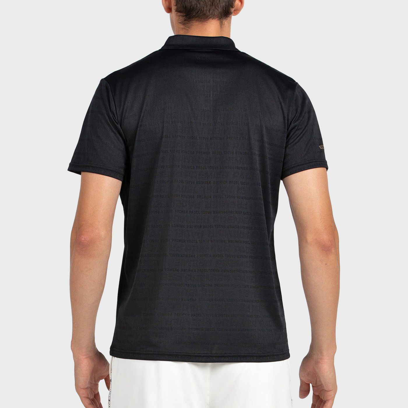 tienda de padel Madrid, tienda de padel online, tienda de padel españa, tienda de padel en linea, POLO BULLPADEL POMPIER NEGRO