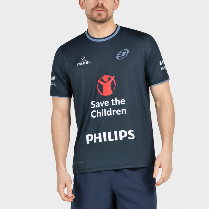 tienda de padel Madrid, tienda de padel online, tienda de padel españa, tienda de padel en linea, CAMISETA BULLPADEL PRIOR DN AZ