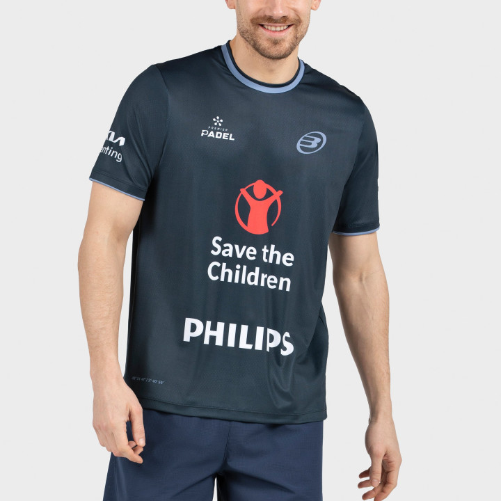 tienda de padel Madrid, tienda de padel online, tienda de padel españa, tienda de padel en linea, CAMISETA BULLPADEL PRIOR DN AZ