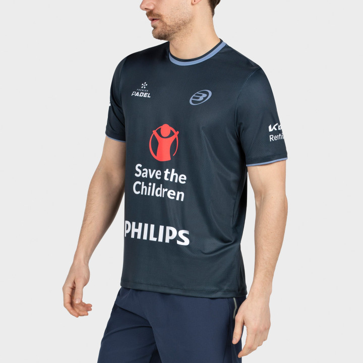 tienda de padel Madrid, tienda de padel online, tienda de padel españa, tienda de padel en linea, CAMISETA BULLPADEL PRIOR DN AZ