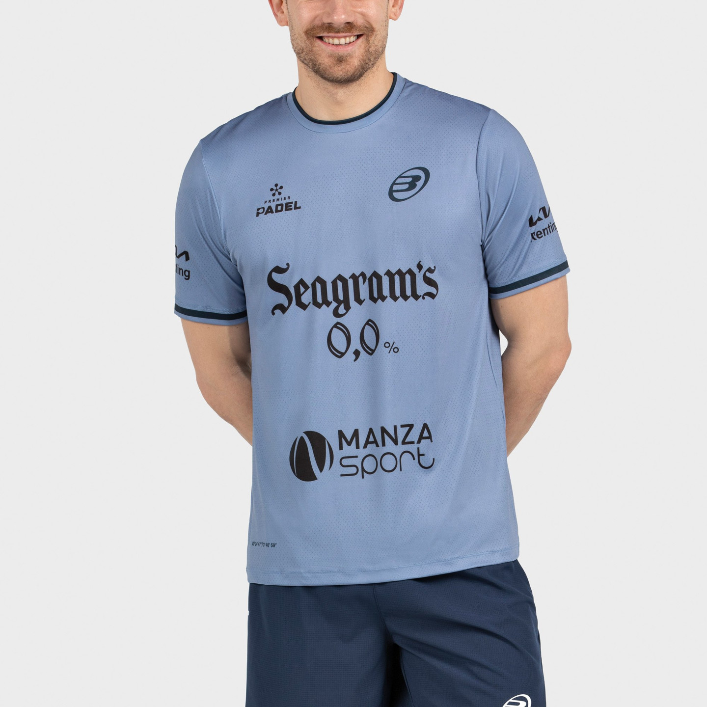 CAMISETA BULLPADEL PRIOR PN AZUL ATOMICO VIGORE