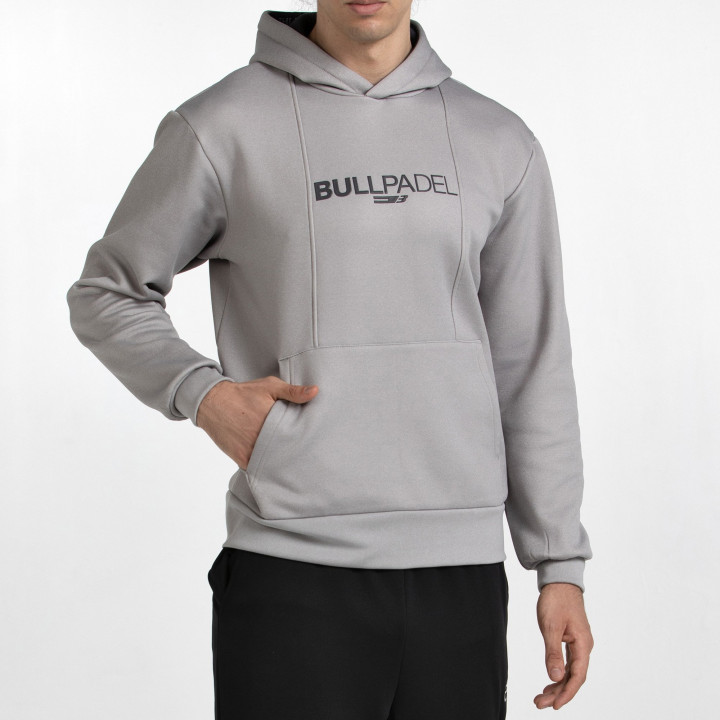 tienda de padel Madrid, tienda de padel online, tienda de padel españa, tienda de padel en linea, SUDADERA BULLPADEL ACUBE GRIS 