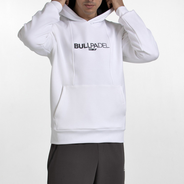 tienda de padel Madrid, tienda de padel online, tienda de padel españa, tienda de padel en linea, SUDADERA BULLPADEL ACUBE BLANC