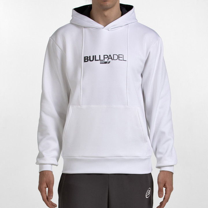 tienda de padel Madrid, tienda de padel online, tienda de padel españa, tienda de padel en linea, SUDADERA BULLPADEL ACUBE BLANC