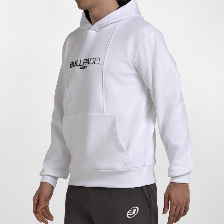 tienda de padel Madrid, tienda de padel online, tienda de padel españa, tienda de padel en linea, SUDADERA BULLPADEL ACUBE BLANC