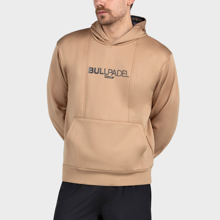 tienda de padel Madrid, tienda de padel online, tienda de padel españa, tienda de padel en linea, SUDADERA BULLPADEL ACUBE OCRE