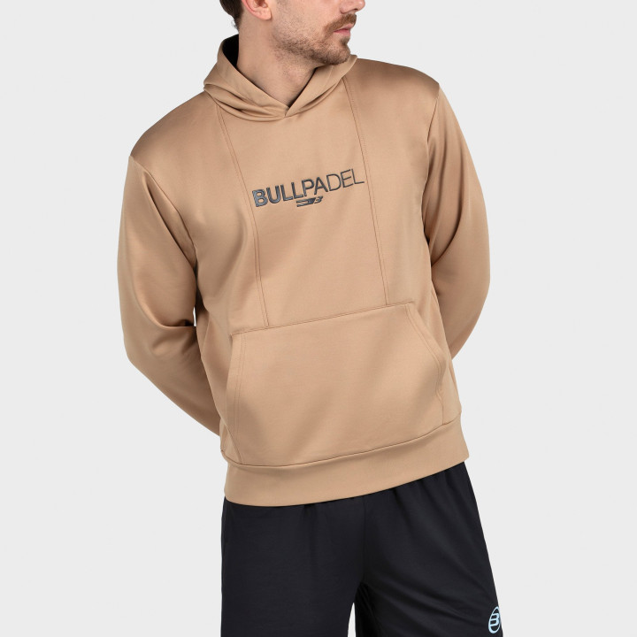 tienda de padel Madrid, tienda de padel online, tienda de padel españa, tienda de padel en linea, SUDADERA BULLPADEL ACUBE OCRE