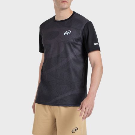 tienda de padel Madrid, tienda de padel online, tienda de padel españa, tienda de padel en linea, CAMISETA BULLPADEL CASTIL NEGR