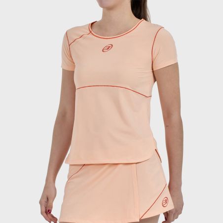 CAMISETA BULLPADEL ALBALA NARANJA PASTEL