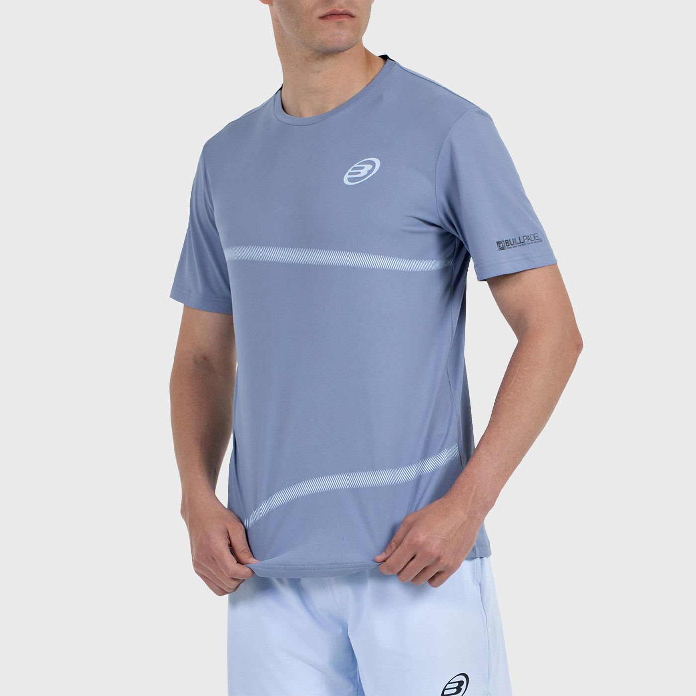 tienda de padel Madrid, tienda de padel online, tienda de padel españa, tienda de padel en linea, CAMISETA BULLPADEL CHELES AZUL
