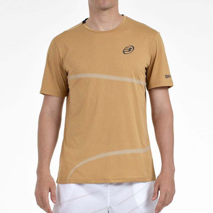 tienda de padel Madrid, tienda de padel online, tienda de padel españa, tienda de padel en linea, CAMISETA BULLPADEL CHELES OCRE
