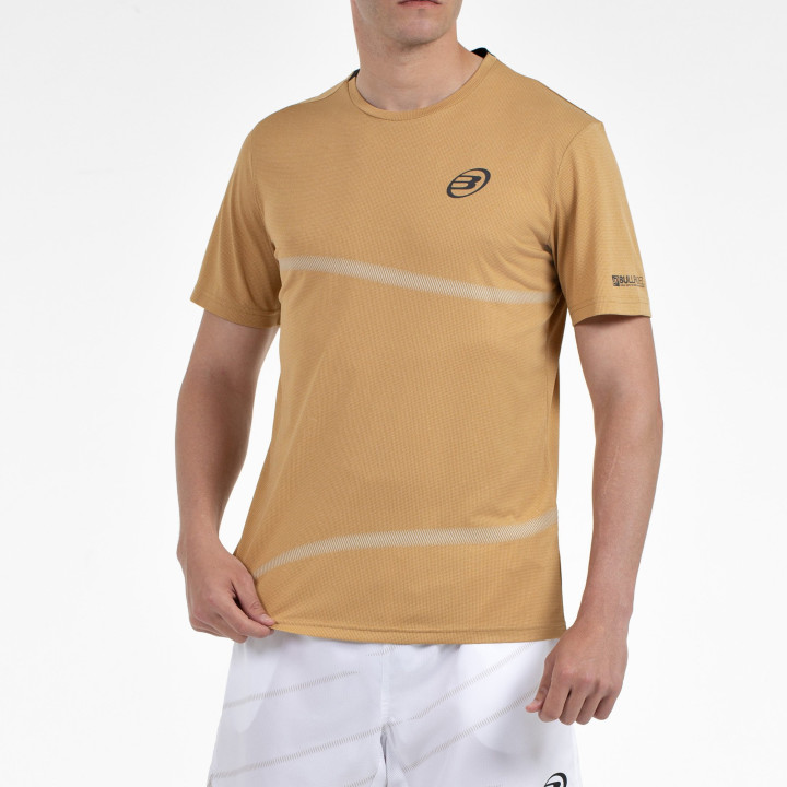 tienda de padel Madrid, tienda de padel online, tienda de padel españa, tienda de padel en linea, CAMISETA BULLPADEL CHELES OCRE