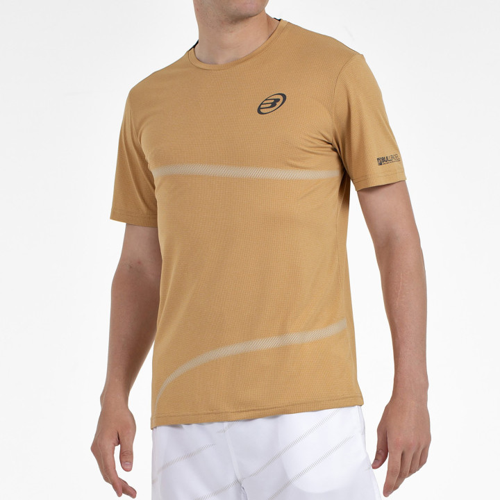 tienda de padel Madrid, tienda de padel online, tienda de padel españa, tienda de padel en linea, CAMISETA BULLPADEL CHELES OCRE