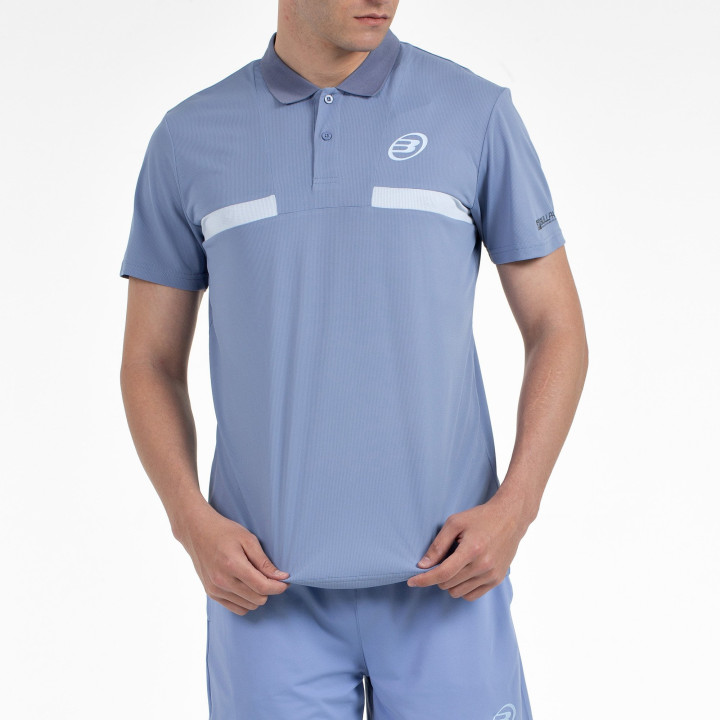 tienda de padel Madrid, tienda de padel online, tienda de padel españa, tienda de padel en linea, POLO BULLPADEL CALZADIL AZUL S