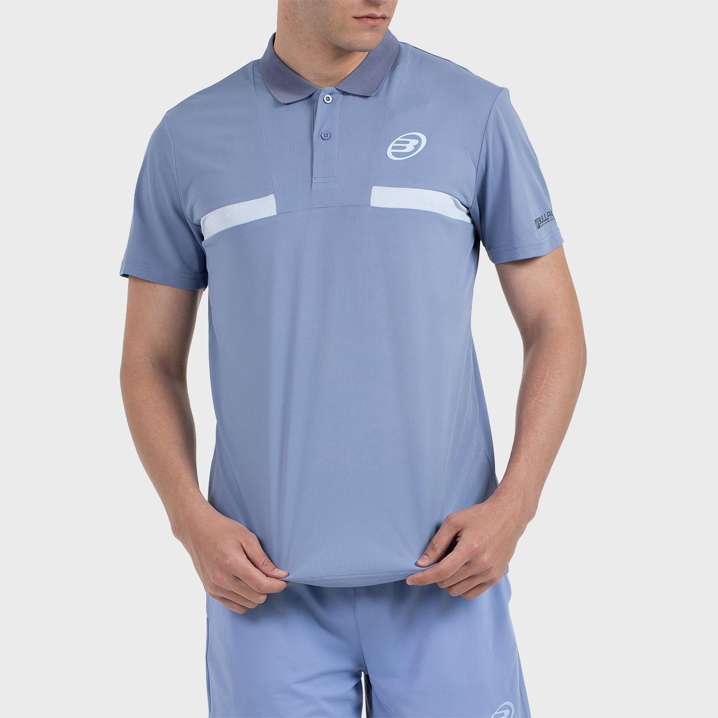 tienda de padel Madrid, tienda de padel online, tienda de padel españa, tienda de padel en linea, POLO BULLPADEL CALZADIL AZUL S