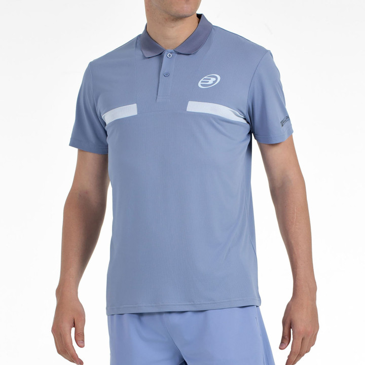 tienda de padel Madrid, tienda de padel online, tienda de padel españa, tienda de padel en linea, POLO BULLPADEL CALZADIL AZUL S