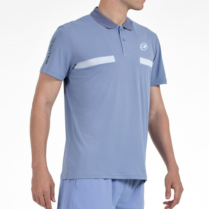 tienda de padel Madrid, tienda de padel online, tienda de padel españa, tienda de padel en linea, POLO BULLPADEL CALZADIL AZUL S