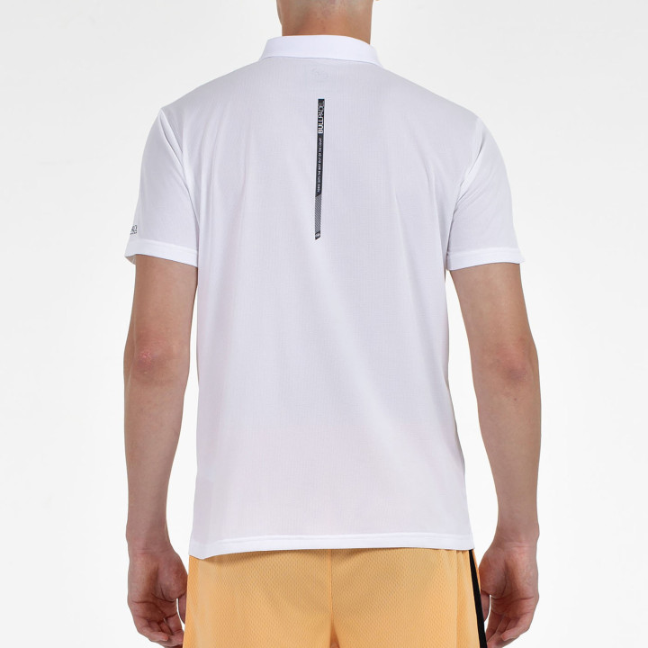 tienda de padel Madrid, tienda de padel online, tienda de padel españa, tienda de padel en linea, POLO BULLPADEL CALZADIL BLANCO
