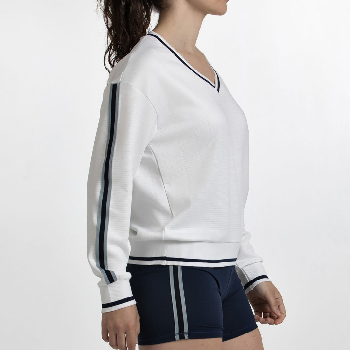 SUDADERA BULLPADEL TRAISER HUESO