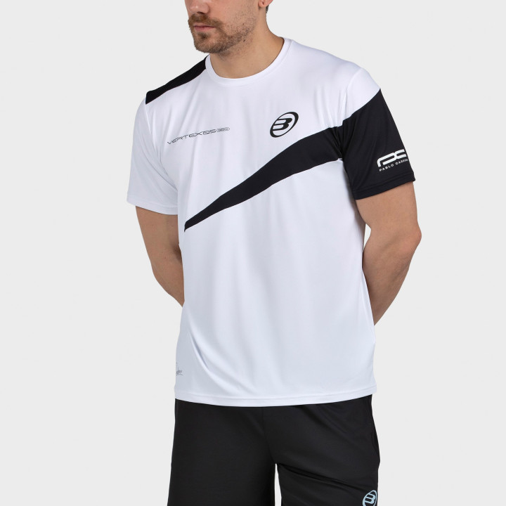 CAMISETA BULLPADEL CARDONA 26V BLANCO
