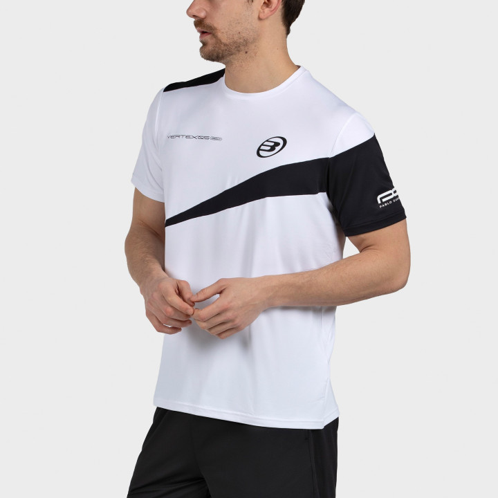 CAMISETA BULLPADEL CARDONA 26V BLANCO