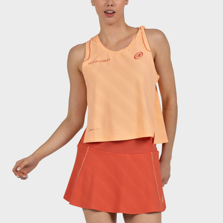 CAMISETA BULLPADEL CLAUDIA 26V NARANJA PASTEL