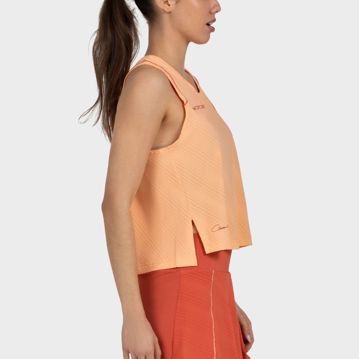 CAMISETA BULLPADEL CLAUDIA 26V NARANJA PASTEL