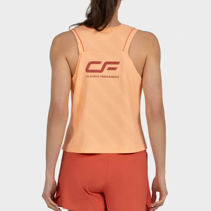 CAMISETA BULLPADEL CLAUDIA 26V NARANJA PASTEL